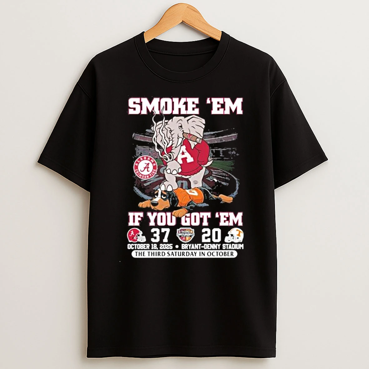 Alabama Crimson Tide Smoke Em If You Got Em 37 20 Vols Score Shirts