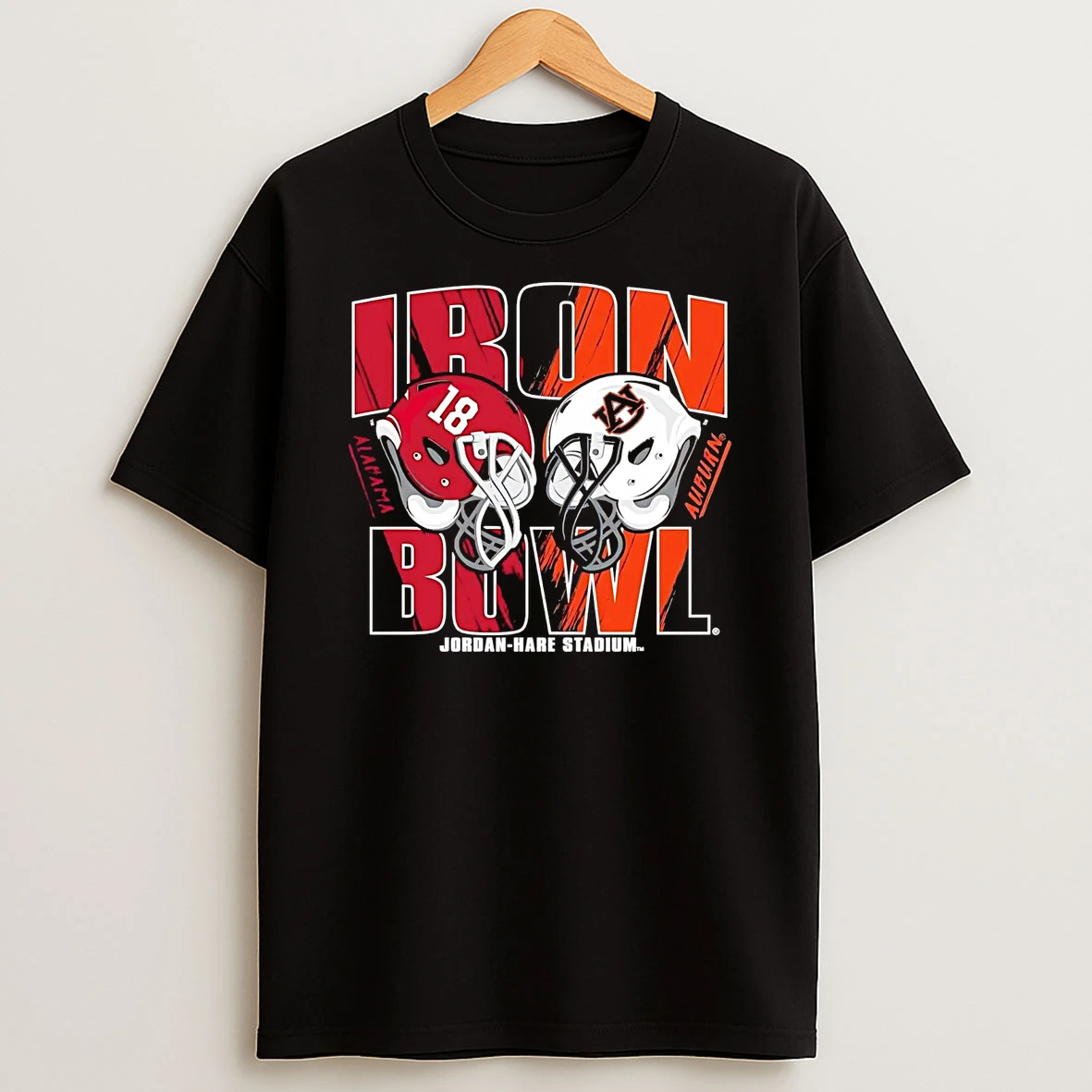 Alabama Crimson Tide Vs Auburn Tigers 2025 Iron Bowl Helmets Matchup Shirts