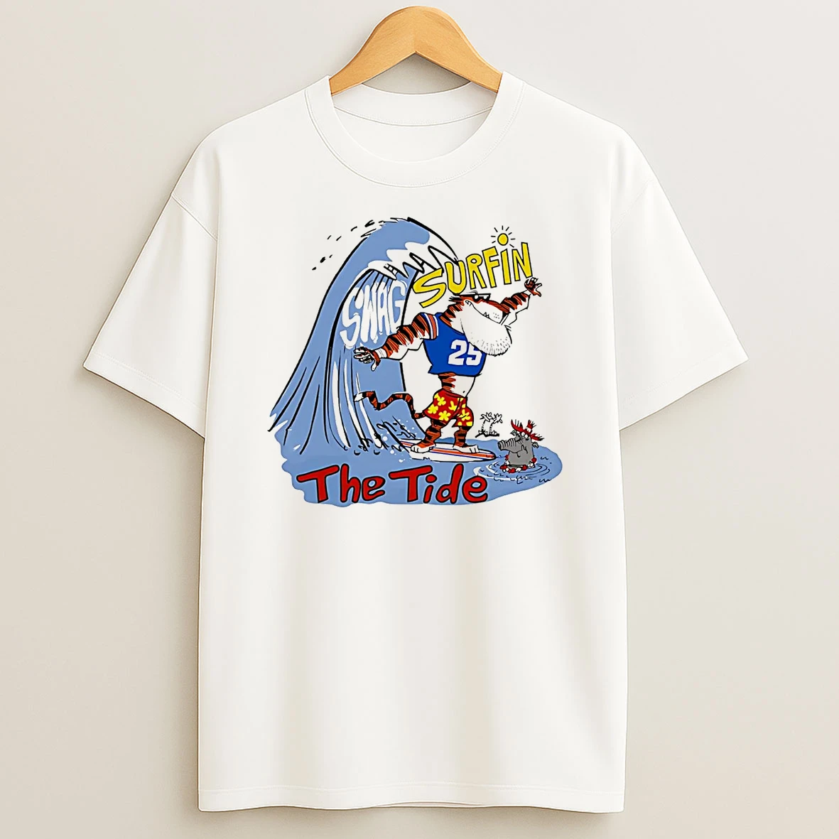 Alabama Crimson Tide Vs Auburn Tigers Swag Surfin The Tide Shirts