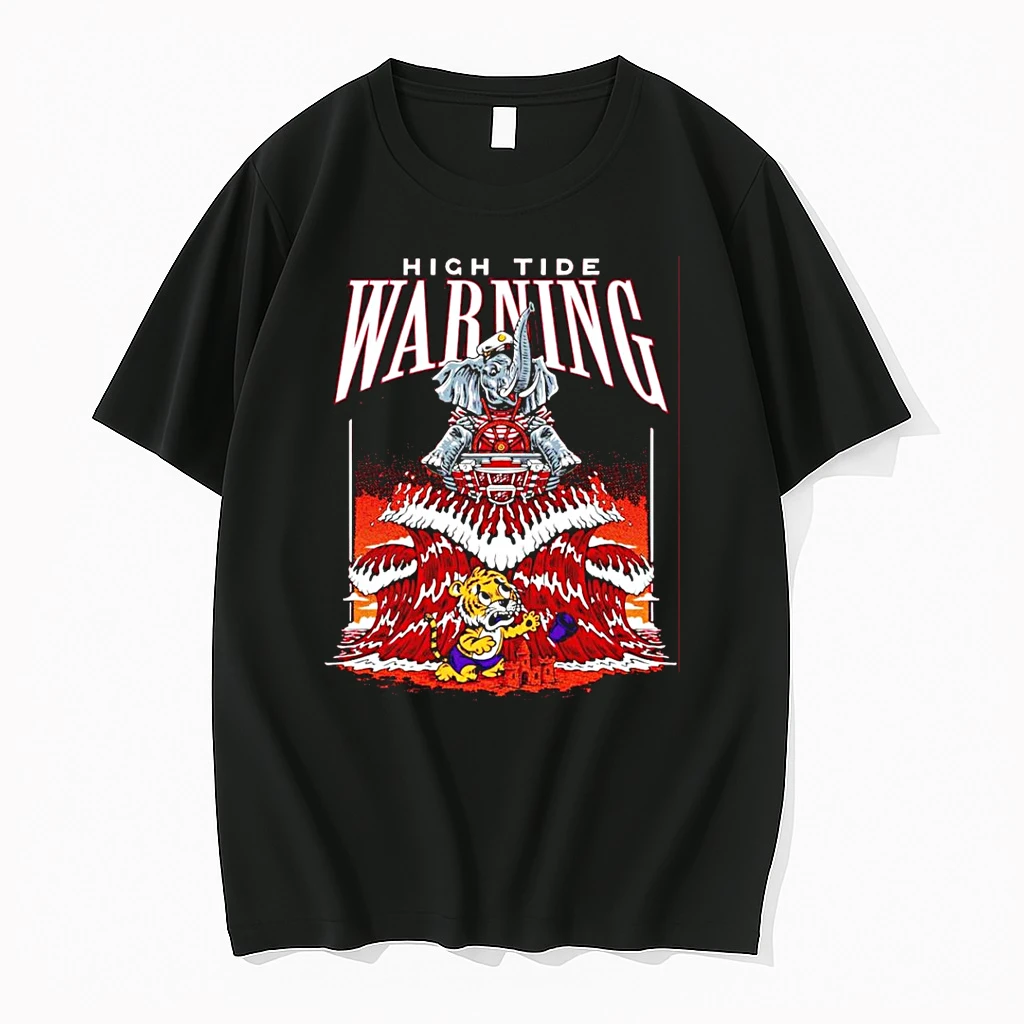 Alabama Vs Lsu High Tide Warning Mascot Shirts