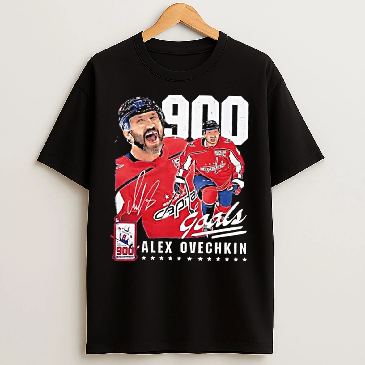 Alex Ovechkin Washington Capitals 900 Goals Signature T Shirts