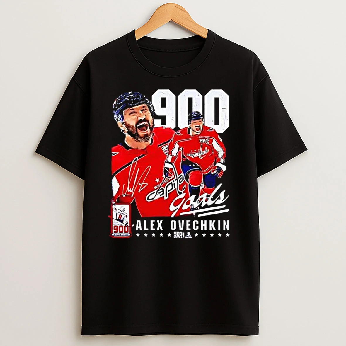 Alex Ovechkins 900 Goals Merchandise Career Signature T Shirts