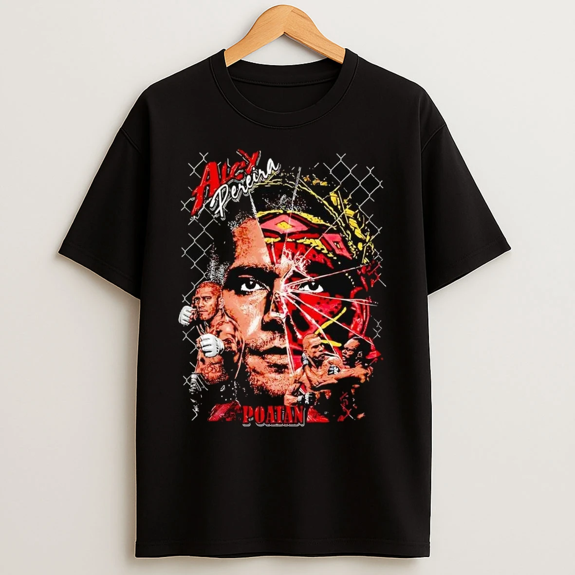 Alex Pereira Picture Collage 2 Sided T Shirts