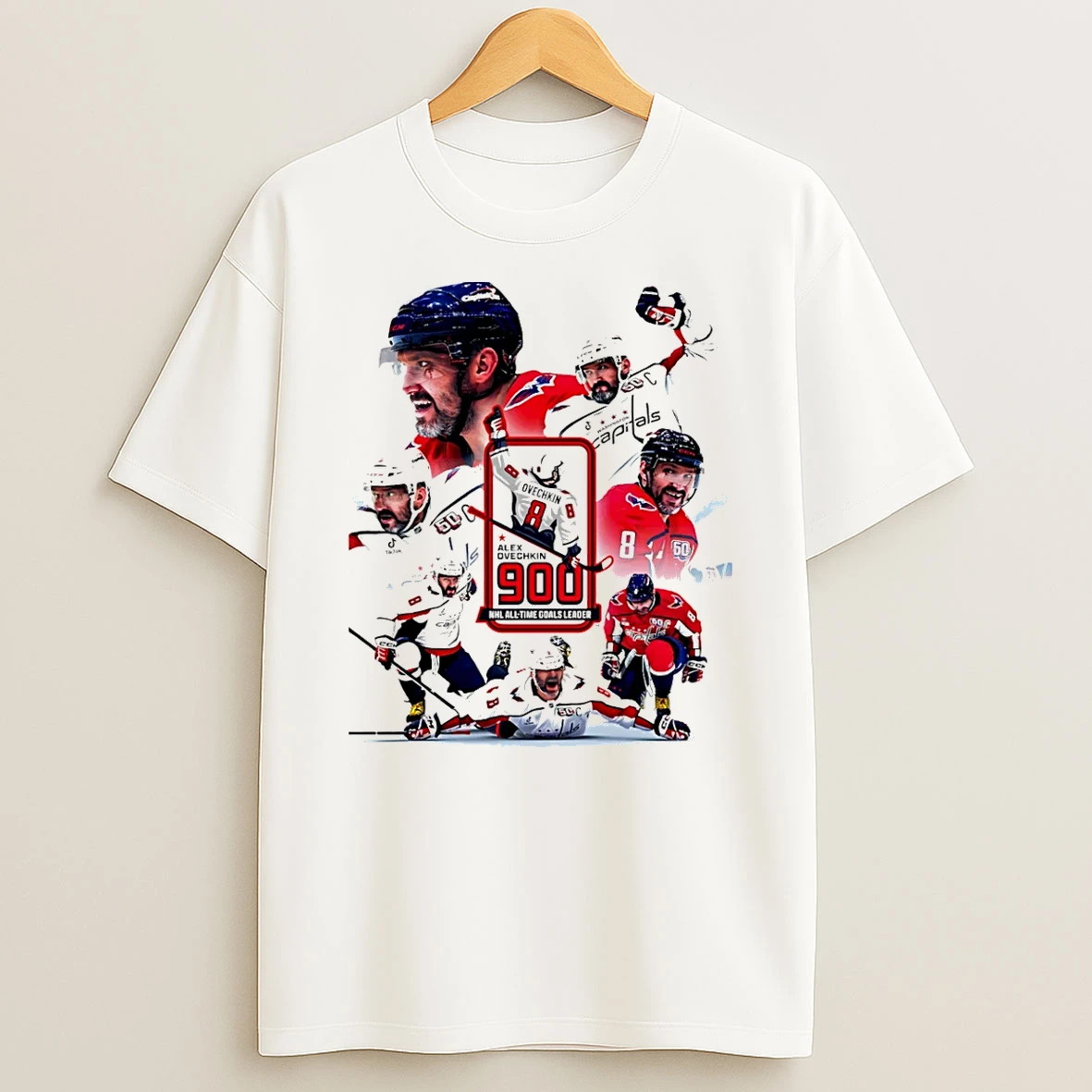 Alexander Ovechkin Capitals 900 Goal Nhl All Time Goals Leader Graphic Shirts