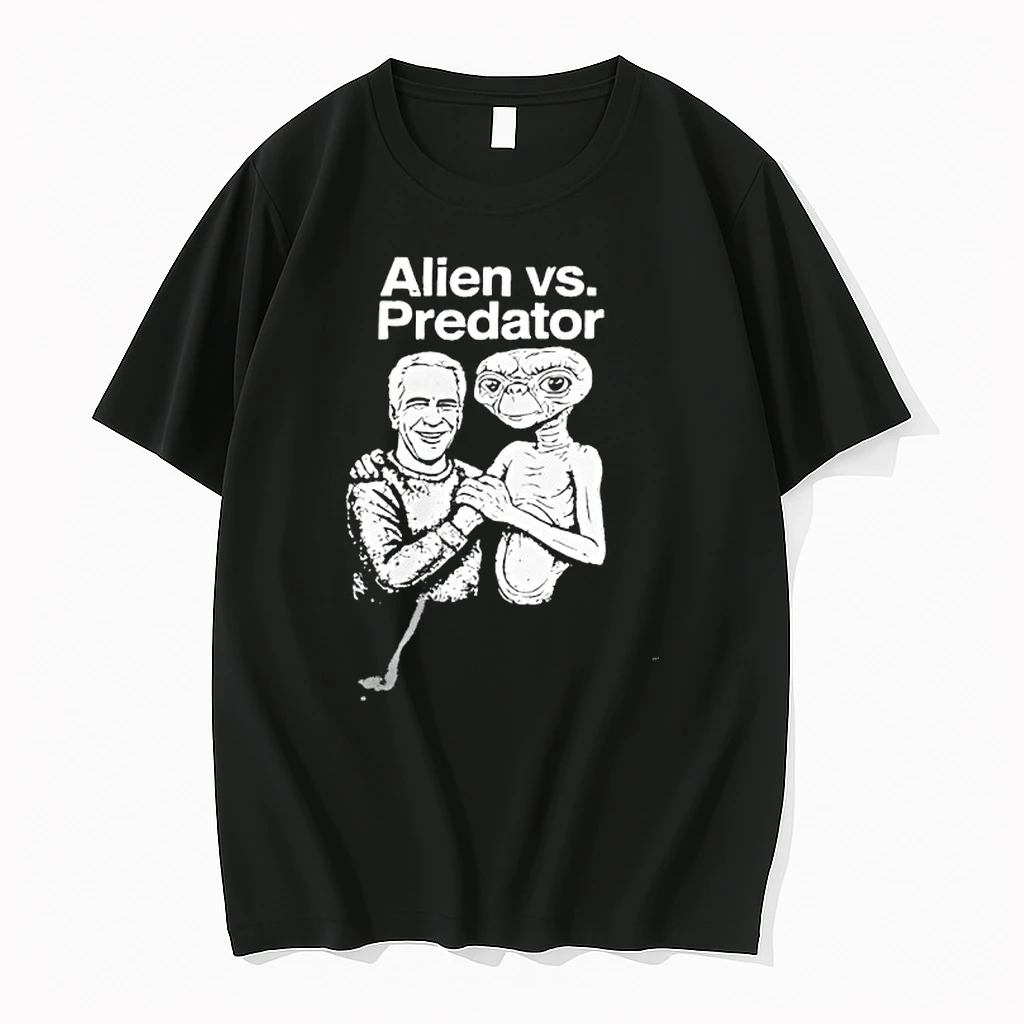 Alien Vs Predator Funny Trump And Jeffrey Epstein Best Friends Parody Shirts