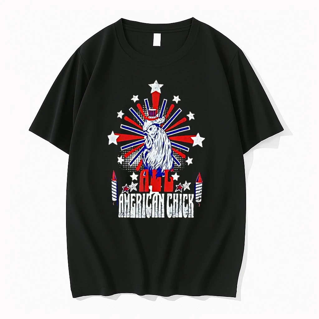 All American Chick Usa Christmas Retro Shirts