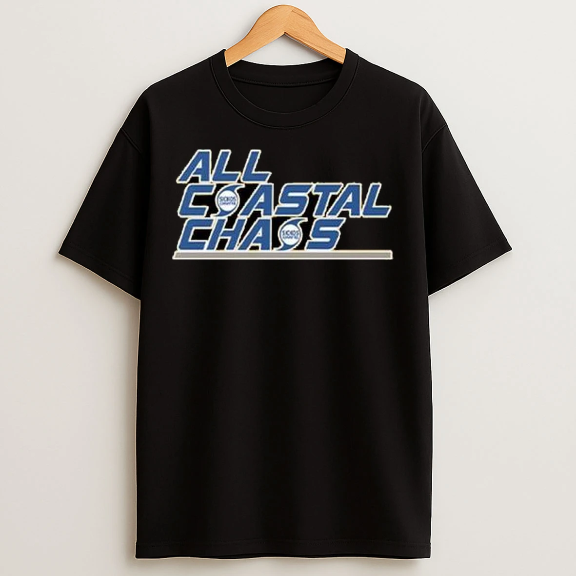All Coastal Chaos 2025 Circle Black T Shirts