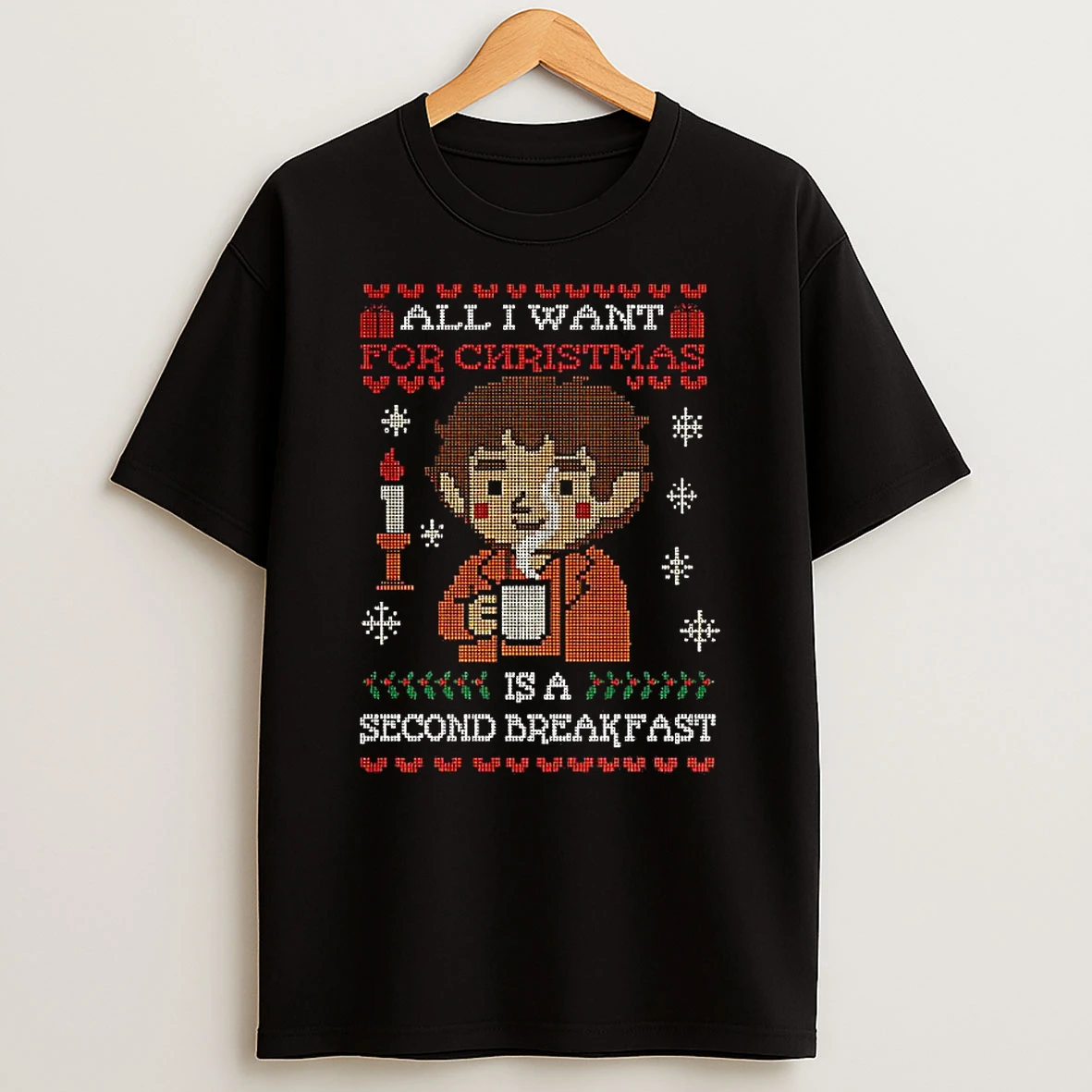 All I Want Christmas Is A Second Breakfast Candle Shirts