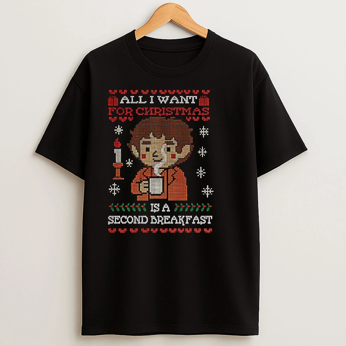 All I Want Christmas Is A Second Breakfast Candle T Shirts