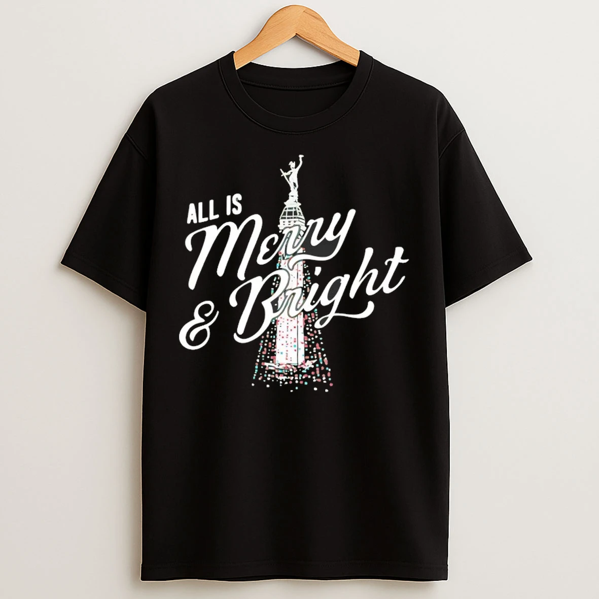 All Is Merry And Bright Christmas T Shirts
