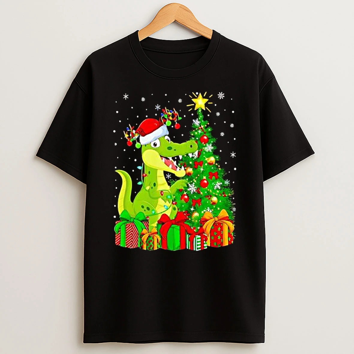 Alligator Xmas Holiday Santa Alligator Christmas Shirts