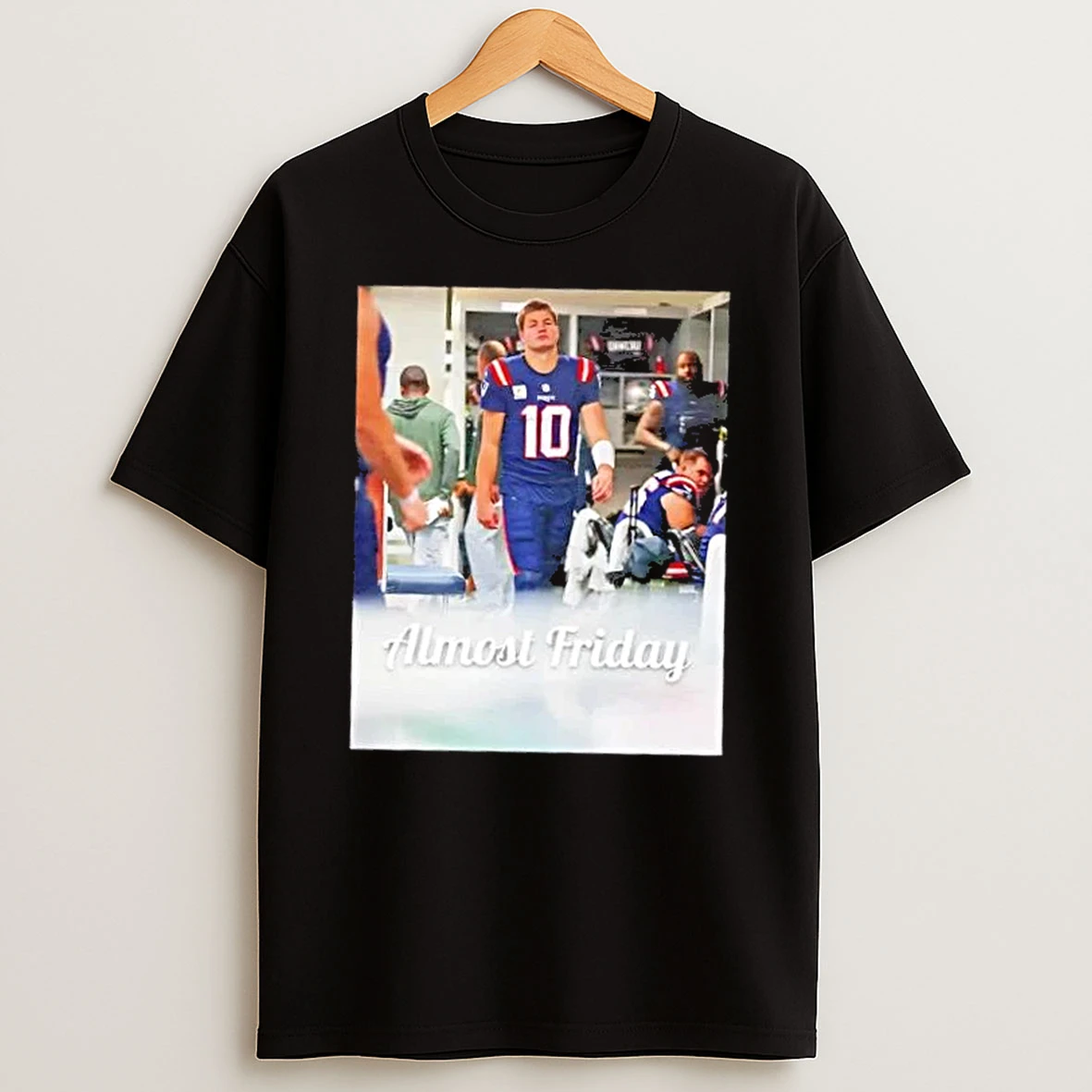Almost Friday New England Patriots Drake Maye Locker Shirts