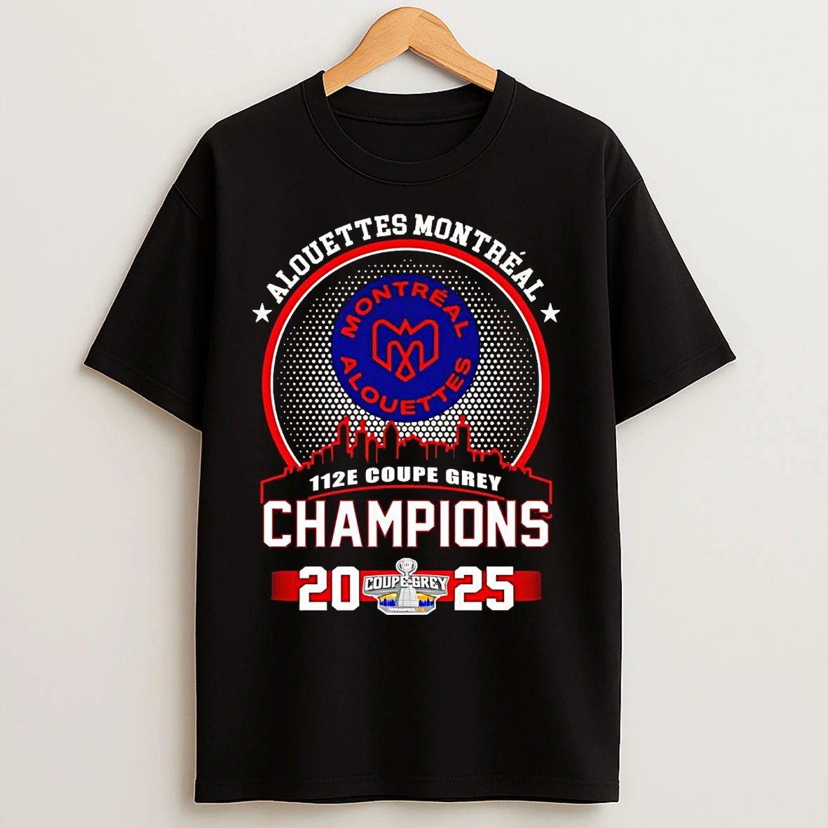 Alouettes Montreal 112e Coupe Grey Champions 2025 T Shirts