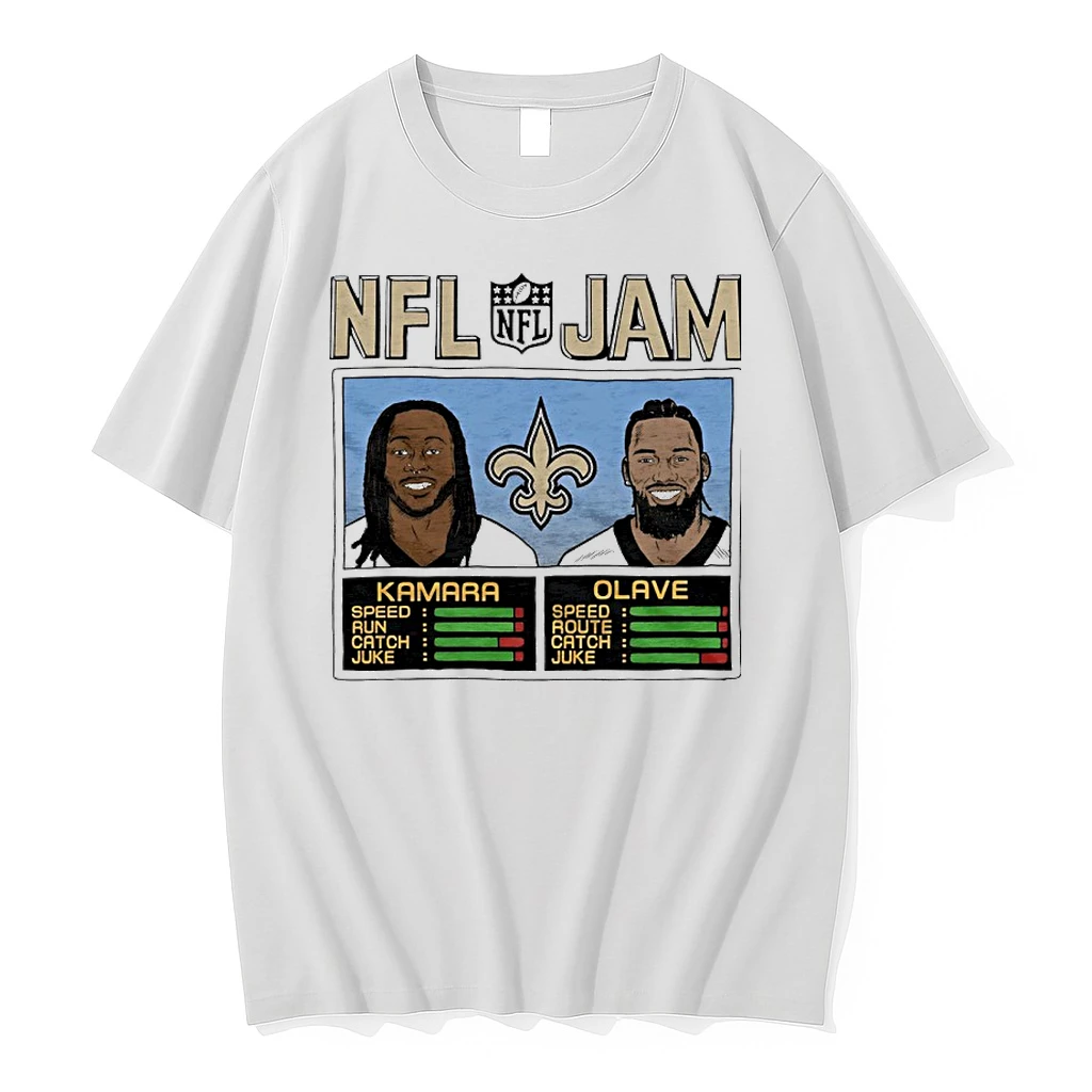 Alvin Kamara And Chris Olave Nfl Jam New Orleans Saints Shirts