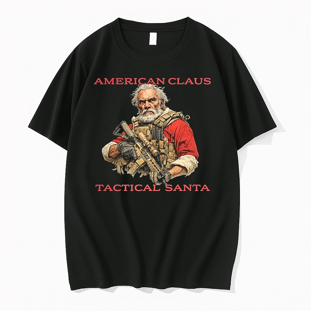 American Claus Tactical Santa Christmas Shirts