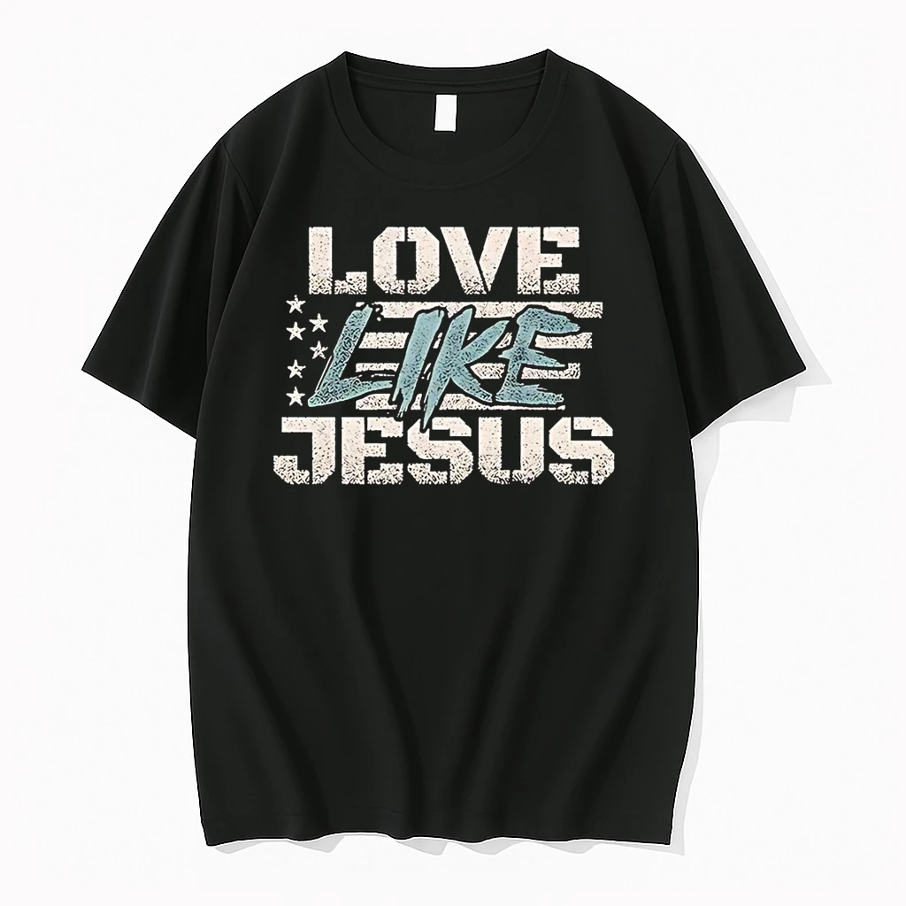 American Flag Love Like Jesus Shirts