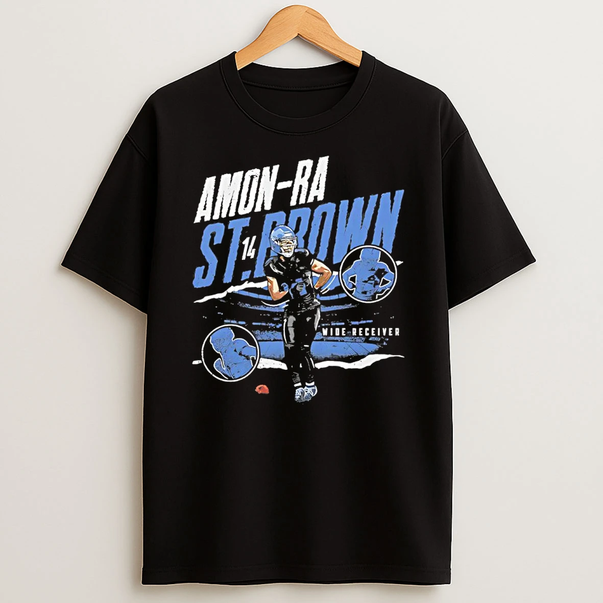 Amon Ra St Brown 14 Detroit Lions Football Player 90s Vintage Shirts