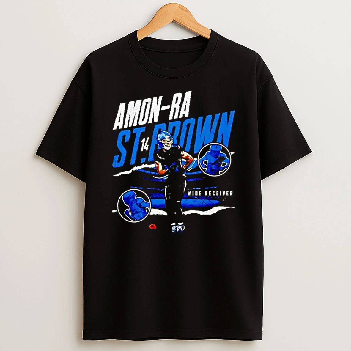Amon Ra St Brown Detroit Celly Graphic Style Shirts