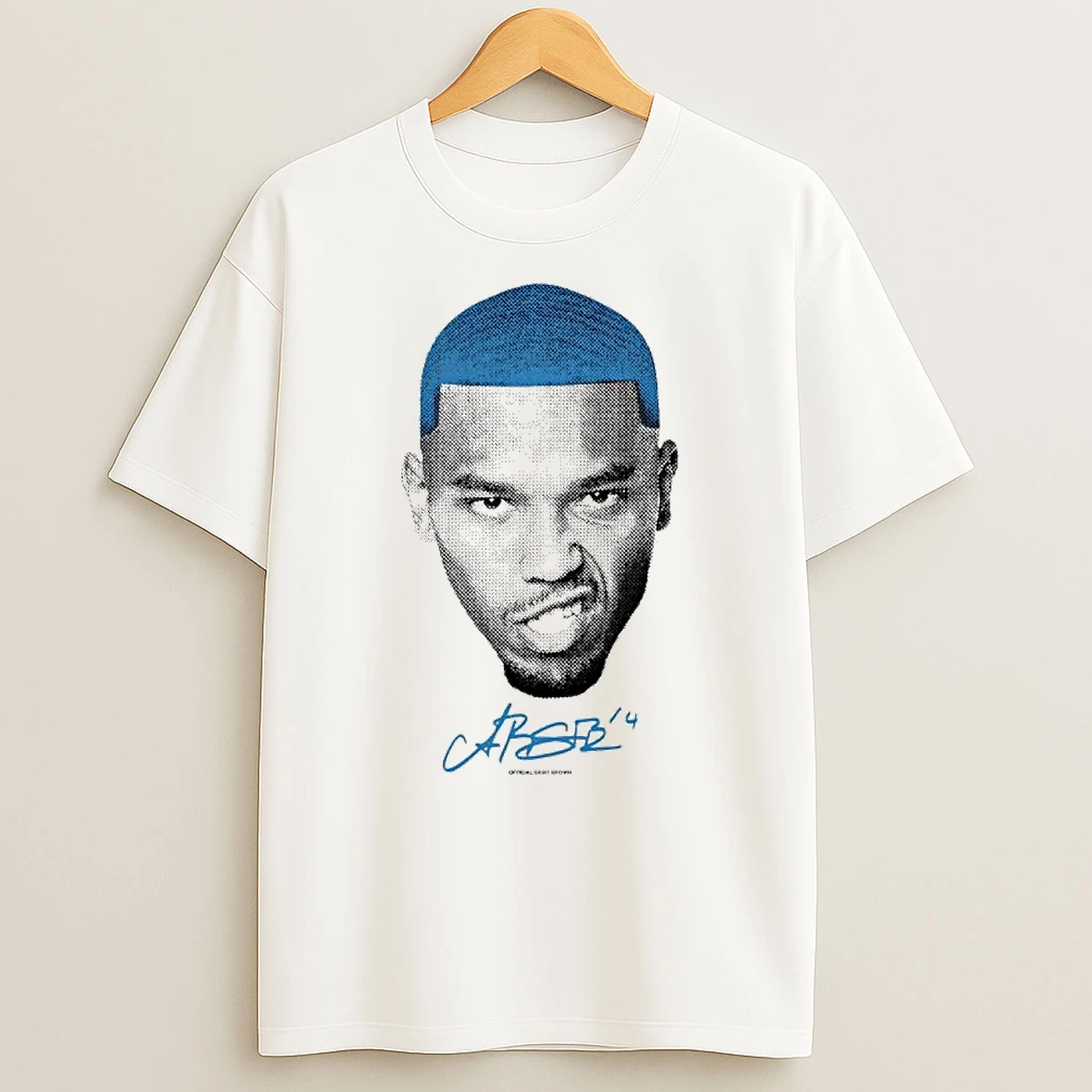 Amon Ra St Brown Detroit Lions Big Face Signature Shirts