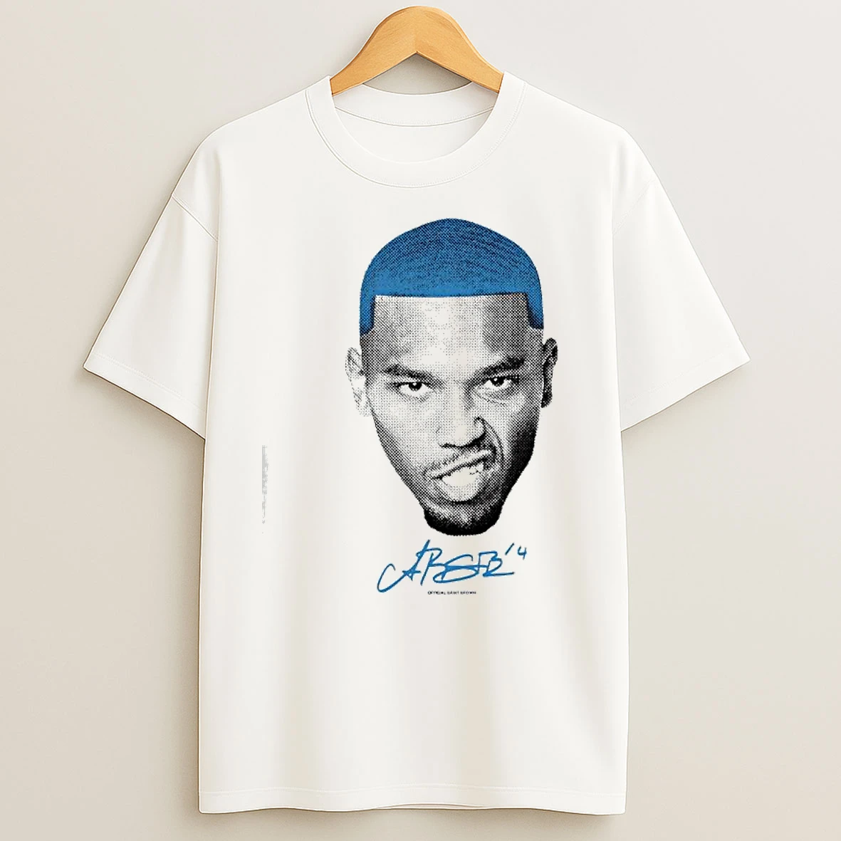 Amon Ra St Brown Detroit Lions Big Face Signature T Shirts