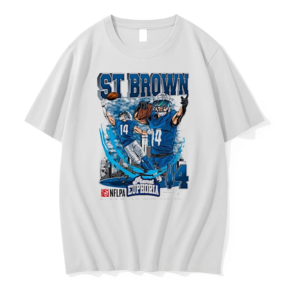 Amon Ra St Brown Lions Nflpa Player Shirts