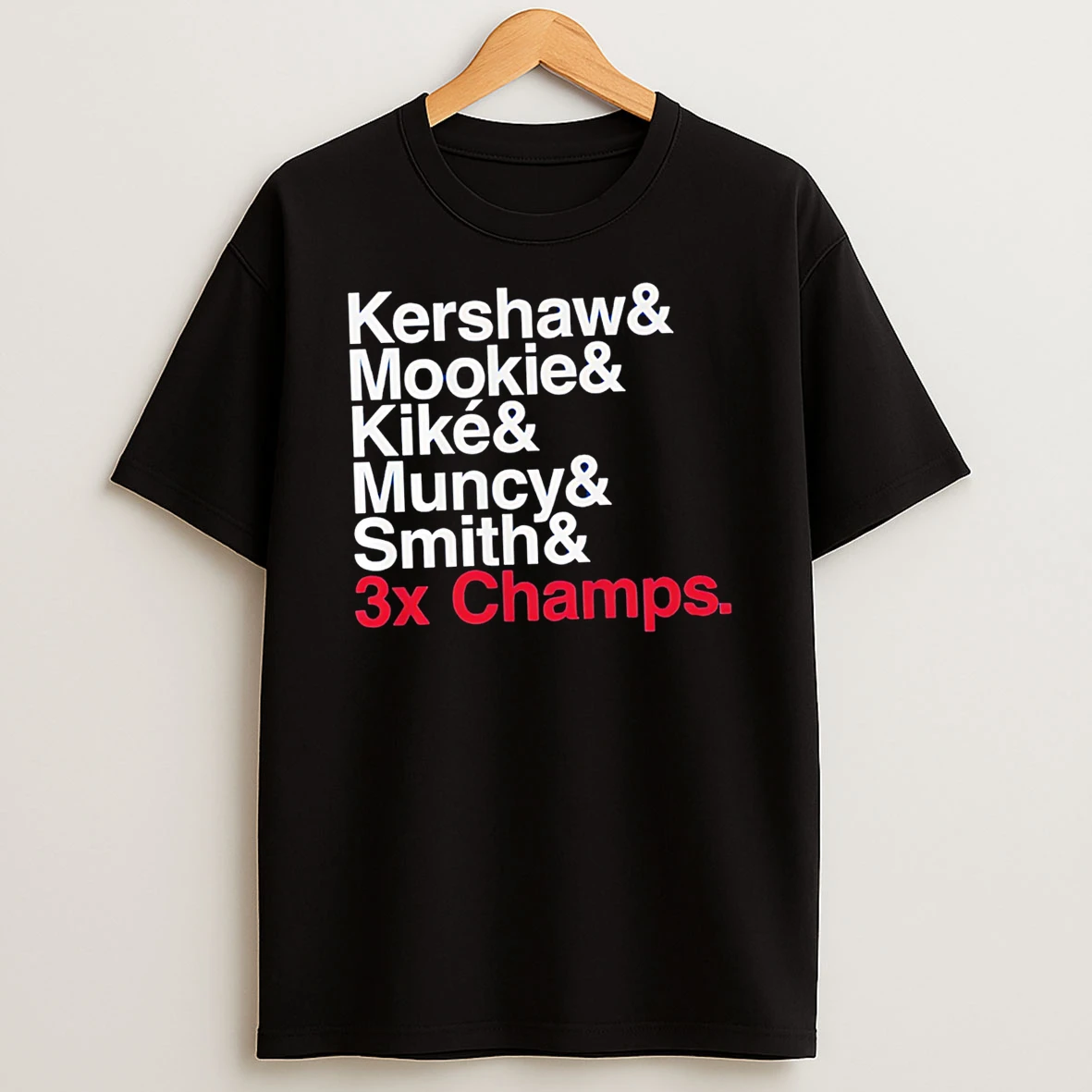 Ampersand 3 Time Champs Dodgers 2025 Shirts