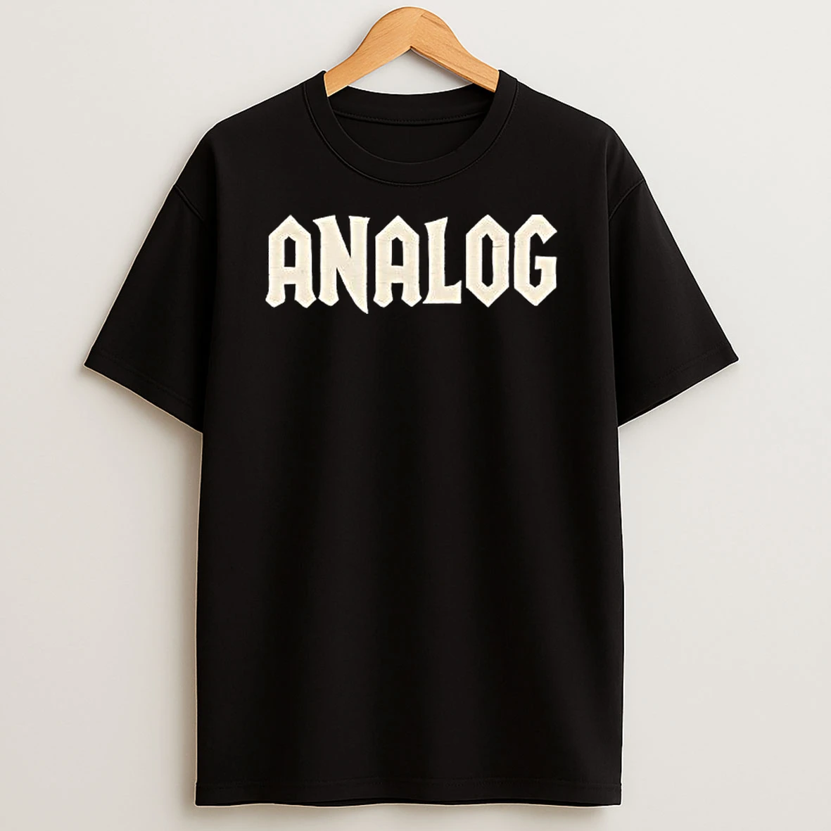 Analog Gothic Font Shirts