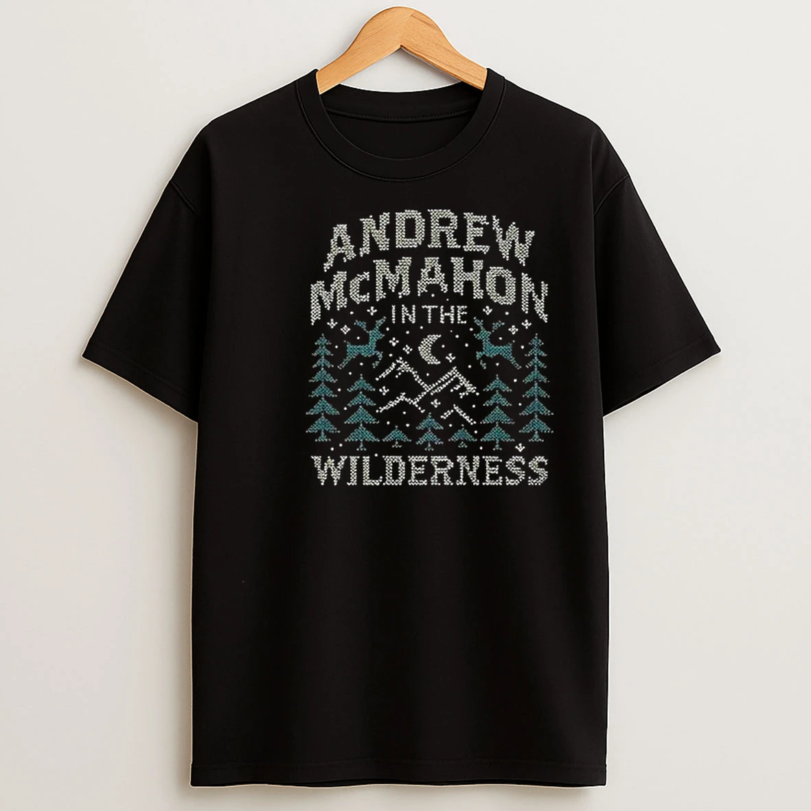 Andrew Mcmahon In The Wilderness Holiday Circle Black T Shirts