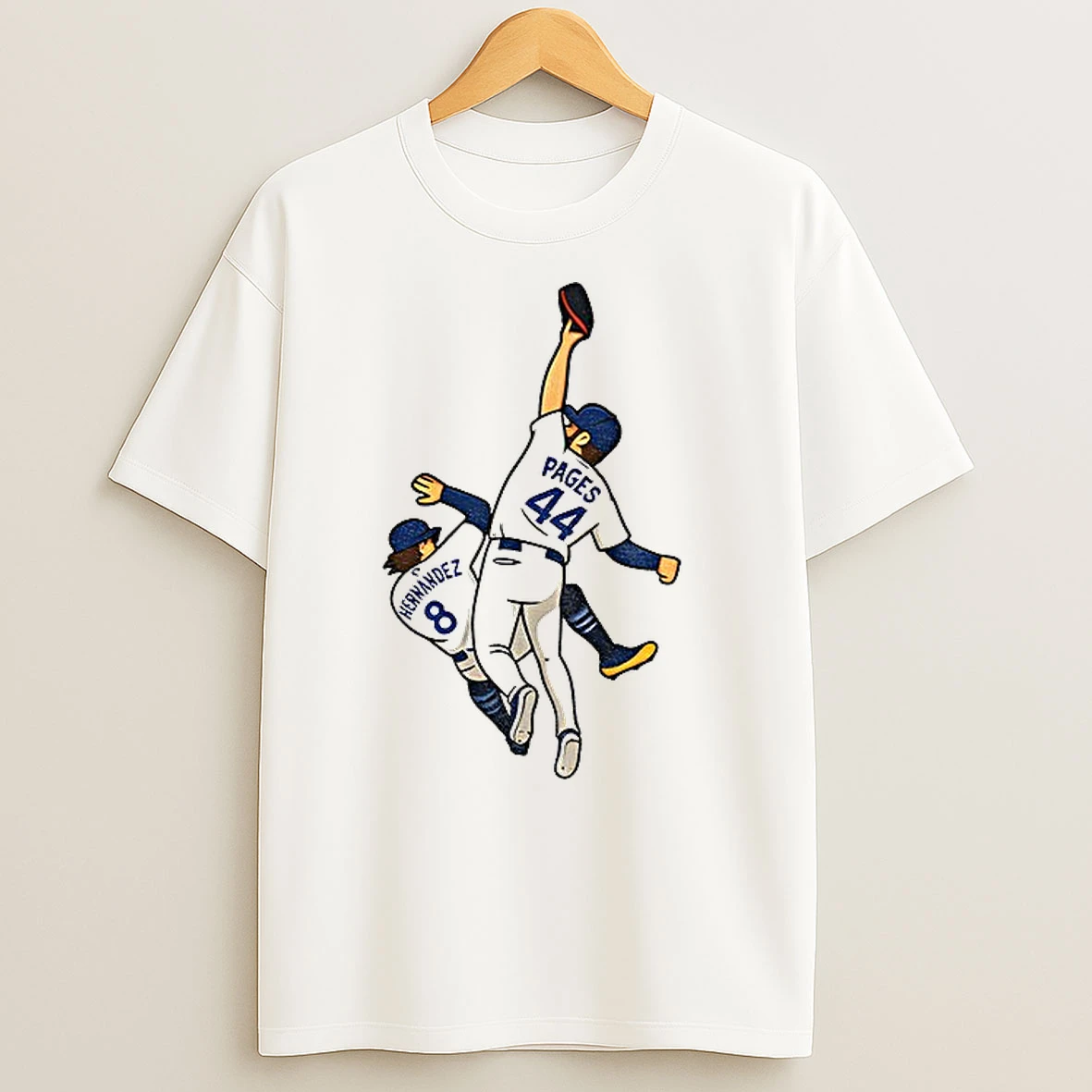 Andy Pages Catch Cartoon Dodgers World Series Game 7 Saving The Catch T Shirts