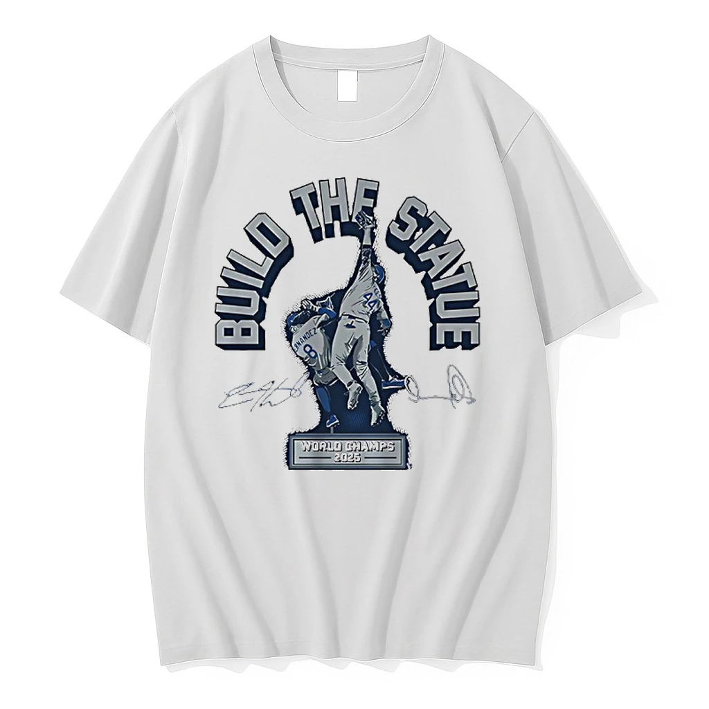 Andy Pages And Kike Hernandez Builo The Staue World Champs Los Angeles Dodgers Shirts