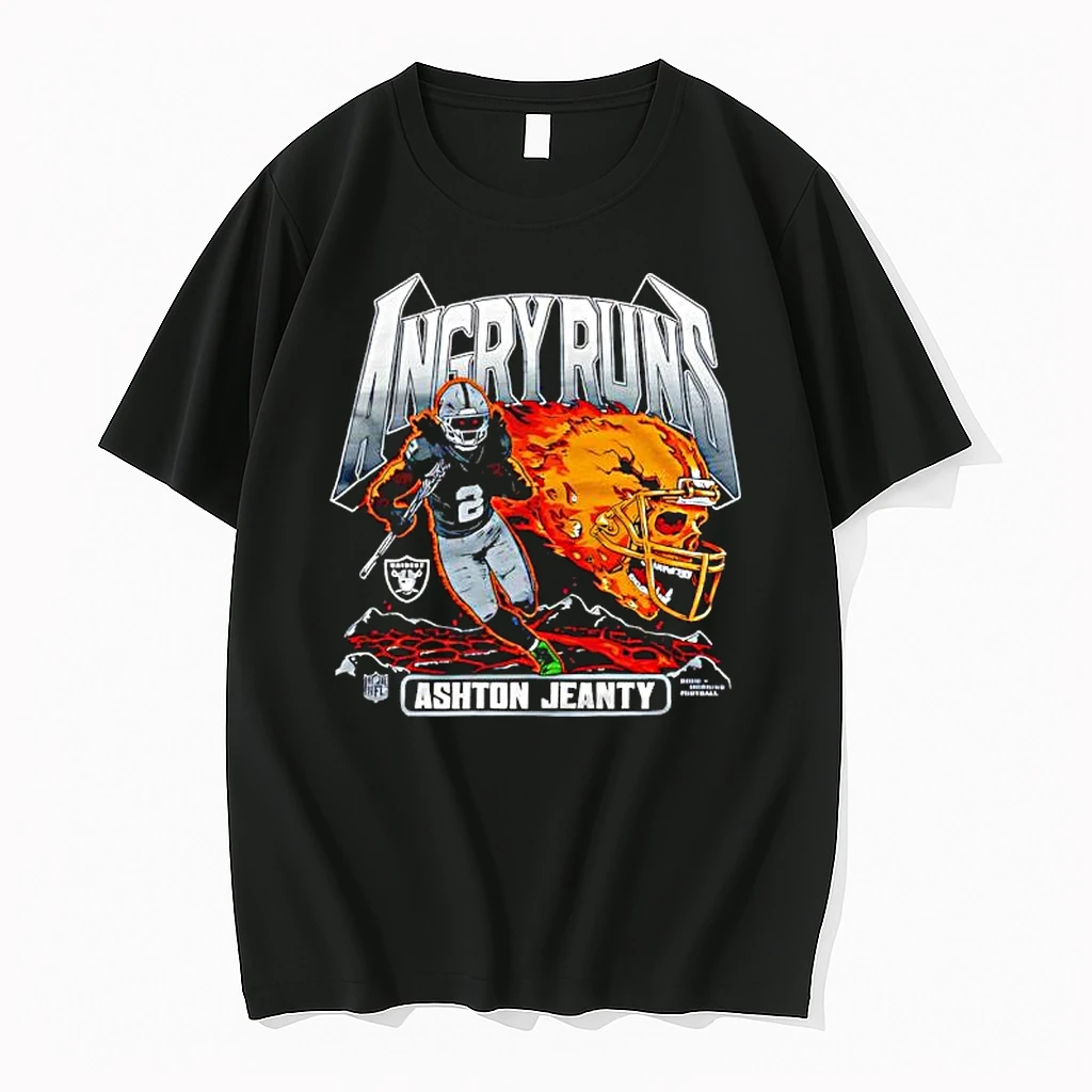 Angry Runs 2025 Las Vegas Raiders Ashton Jeanty Shirts