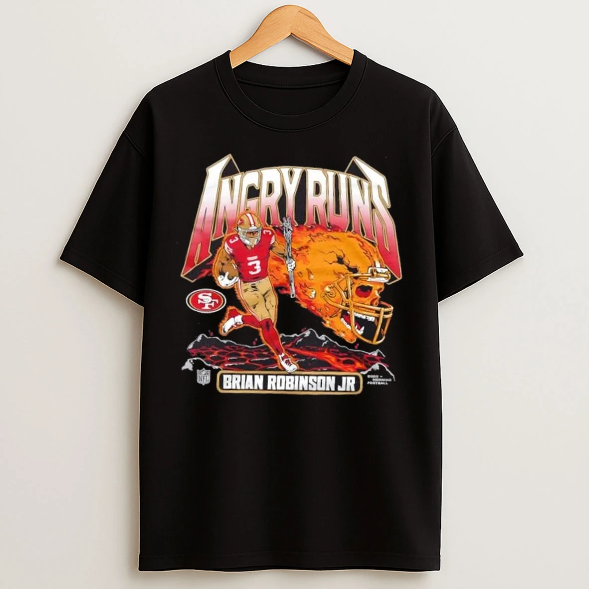 Angry Runs 2025 San Francisco 49ers Brian Robinson Jr T Shirts