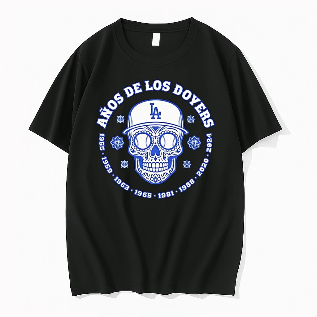 Anos De Los Doyers World Series La Skull Shirts