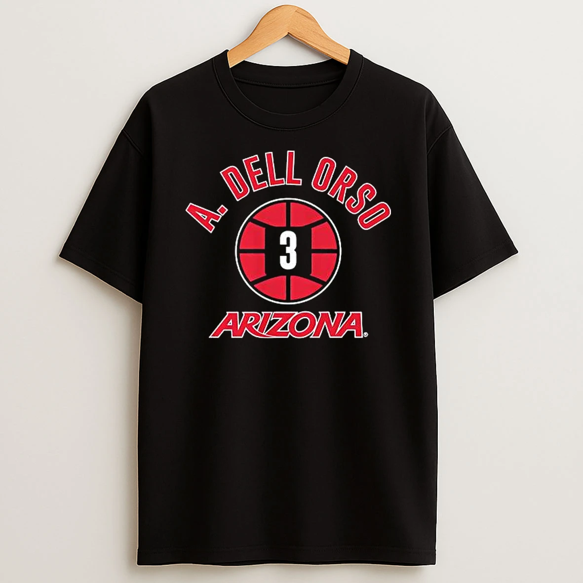 Anthony Dellorso Name Number Ball Gonzaga Basketball Shirts
