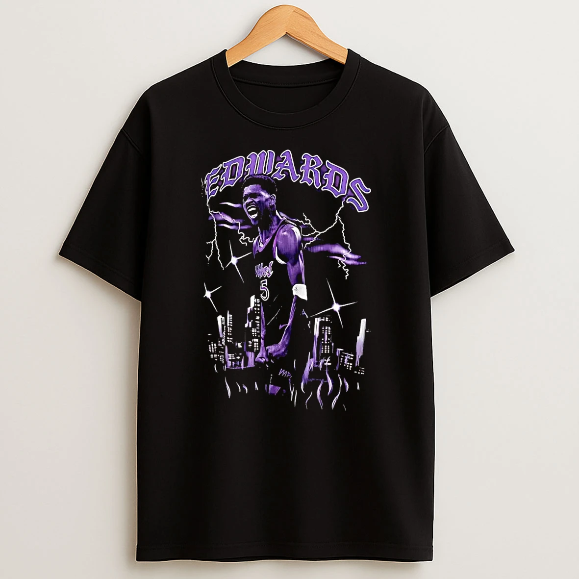 Anthony Edwards City Skyline Minnesota Timberwolves Shirts