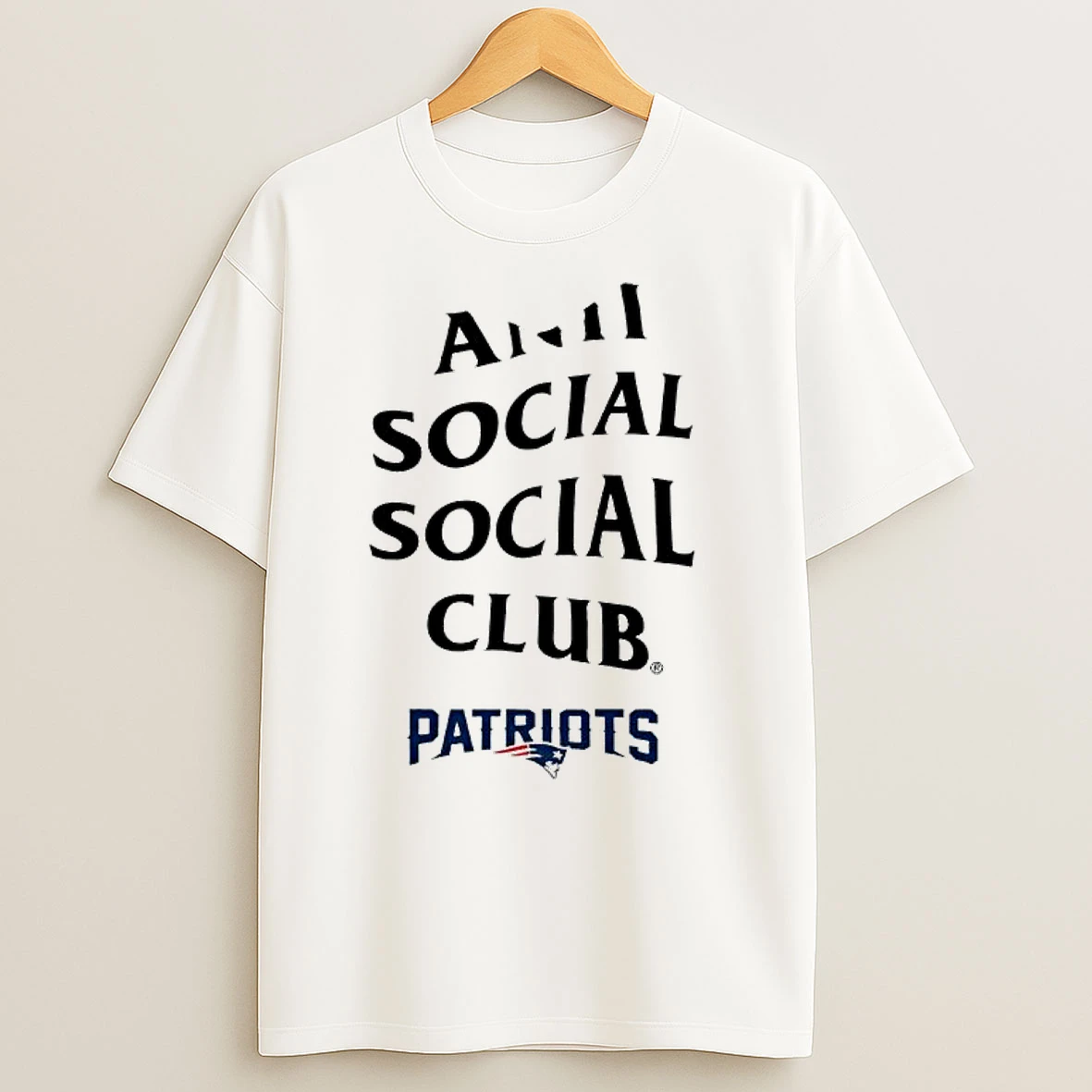 Anti Social Social Club X New England Patriots T Shirts