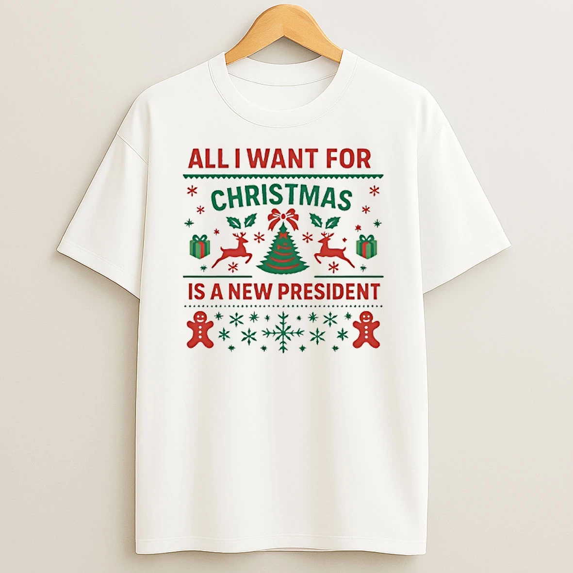 Anti Trump All I Want For Christmas Is A New President Shirts