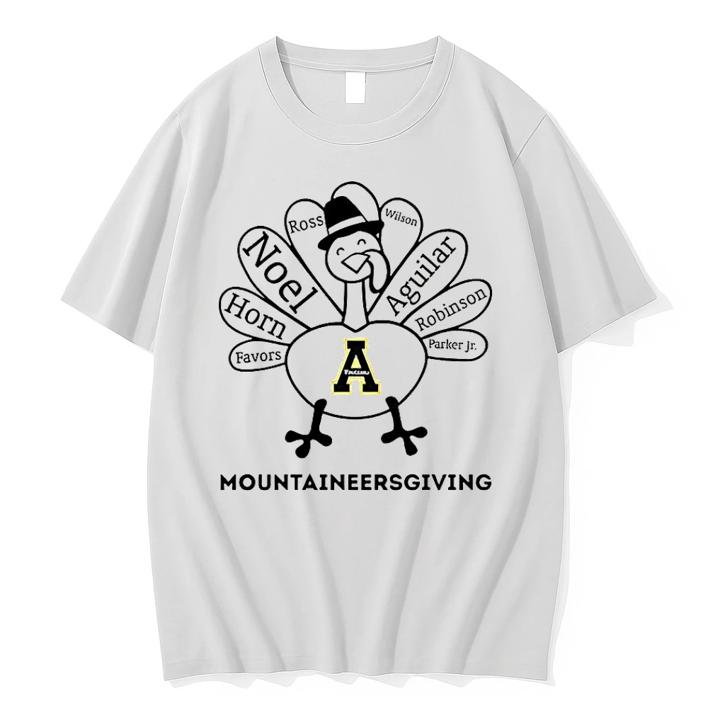 Appalachian State Mountaineers Turkey Mountaineersgiving Thanksgiving With Heroes Shirts