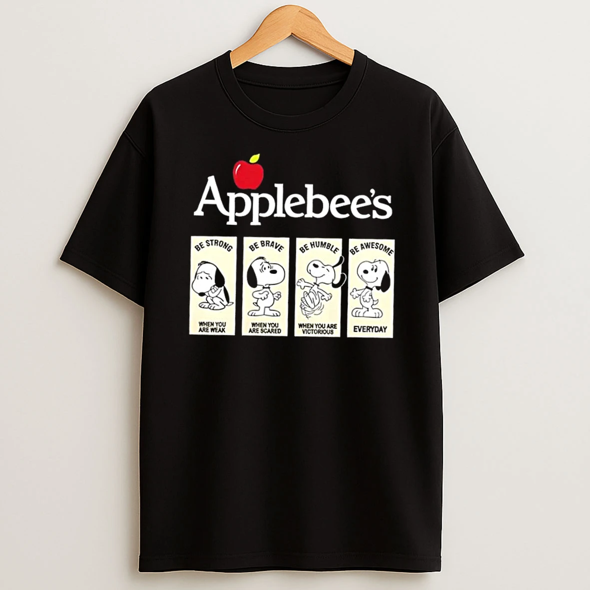 Applebees X Snoopys Emotional States Shirts
