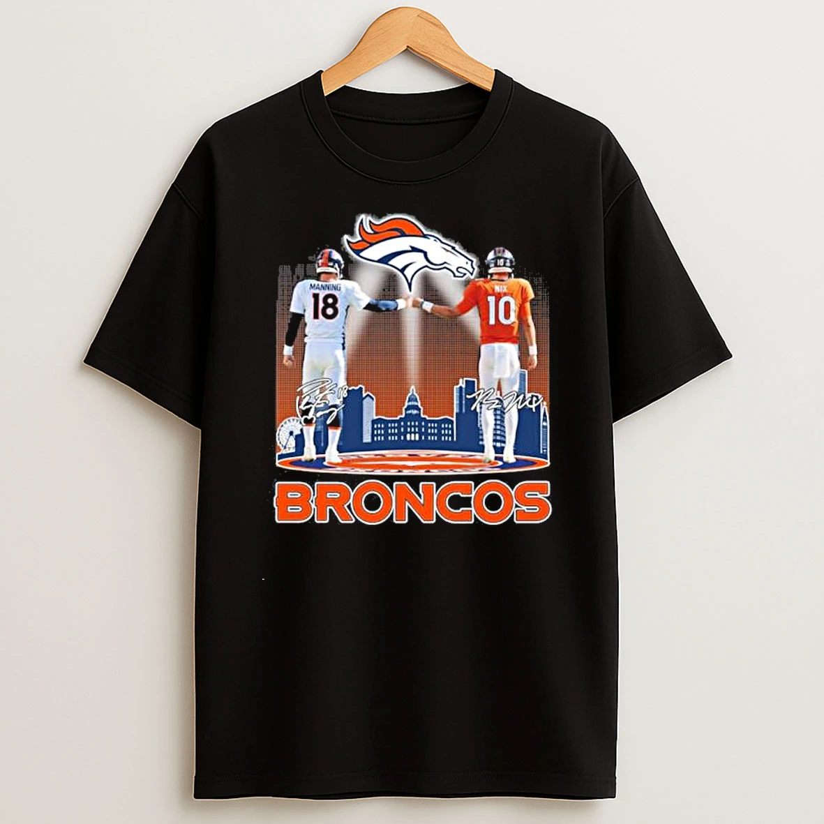 Arch Manning Vs Bo Nix Denver Broncos Shirts