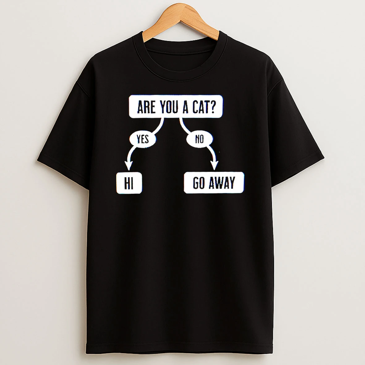 Are You A Cat Yes Hi No Go Away Shirts