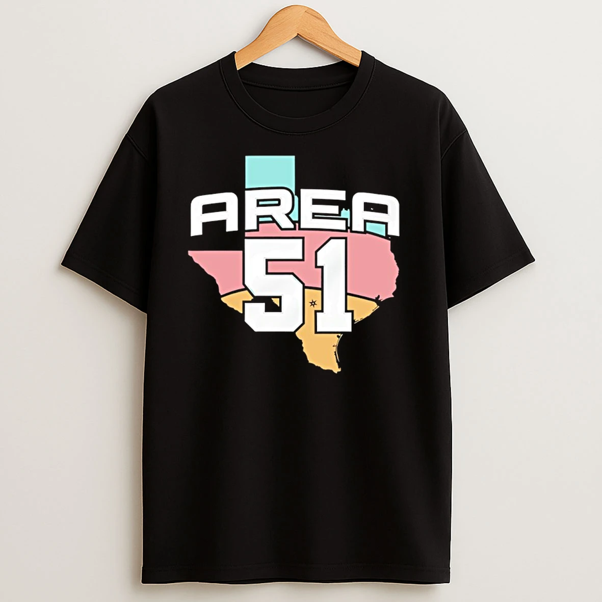 Area 51 Texas Map T Shirts