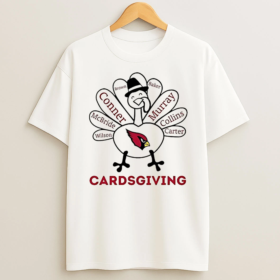 Arizona Cardinals Turkey Cardsgiving Thanksgiving With Heroes Shirts