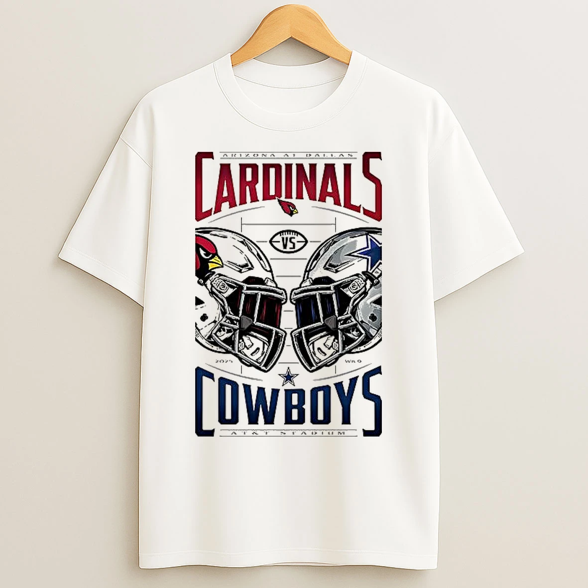 Arizona Cardinals Vs Dallas Cowboys Nfl Week 9 Helmet T Shirts