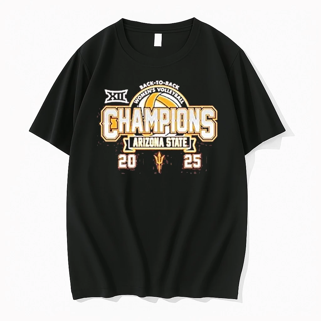 Arizona State Sun Devils Back To Back Big 12 Volleyball Champions Shirts
