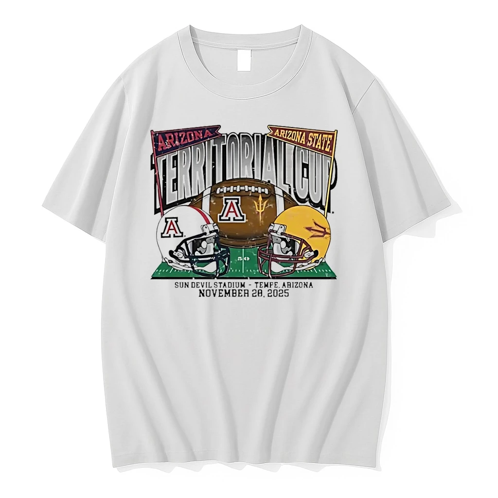 Arizona State Sun Devils Vs Arizona Wildcats 2025 Territorial Cup Helmets Shirts