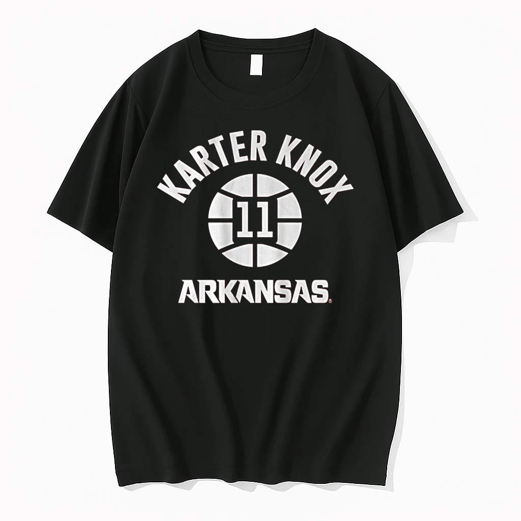 Arkansas Razorbacks Basketball Karter Knox Name Number Ball 11 Shirts