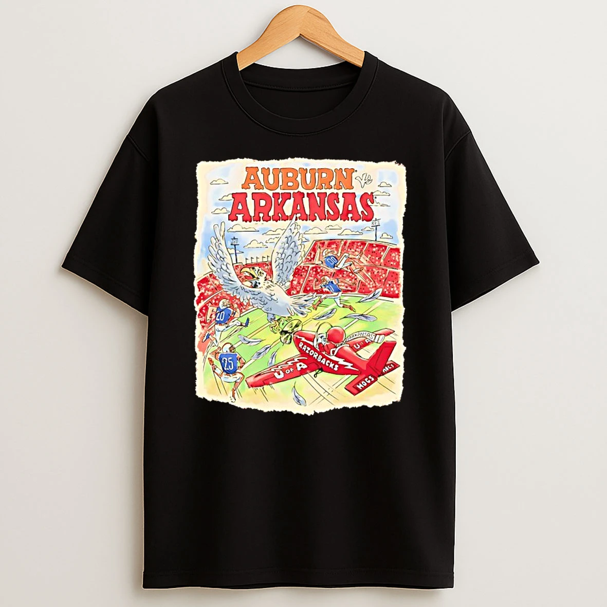 Arkansas Vs Auburn Game Day 2025 Paint Shirts