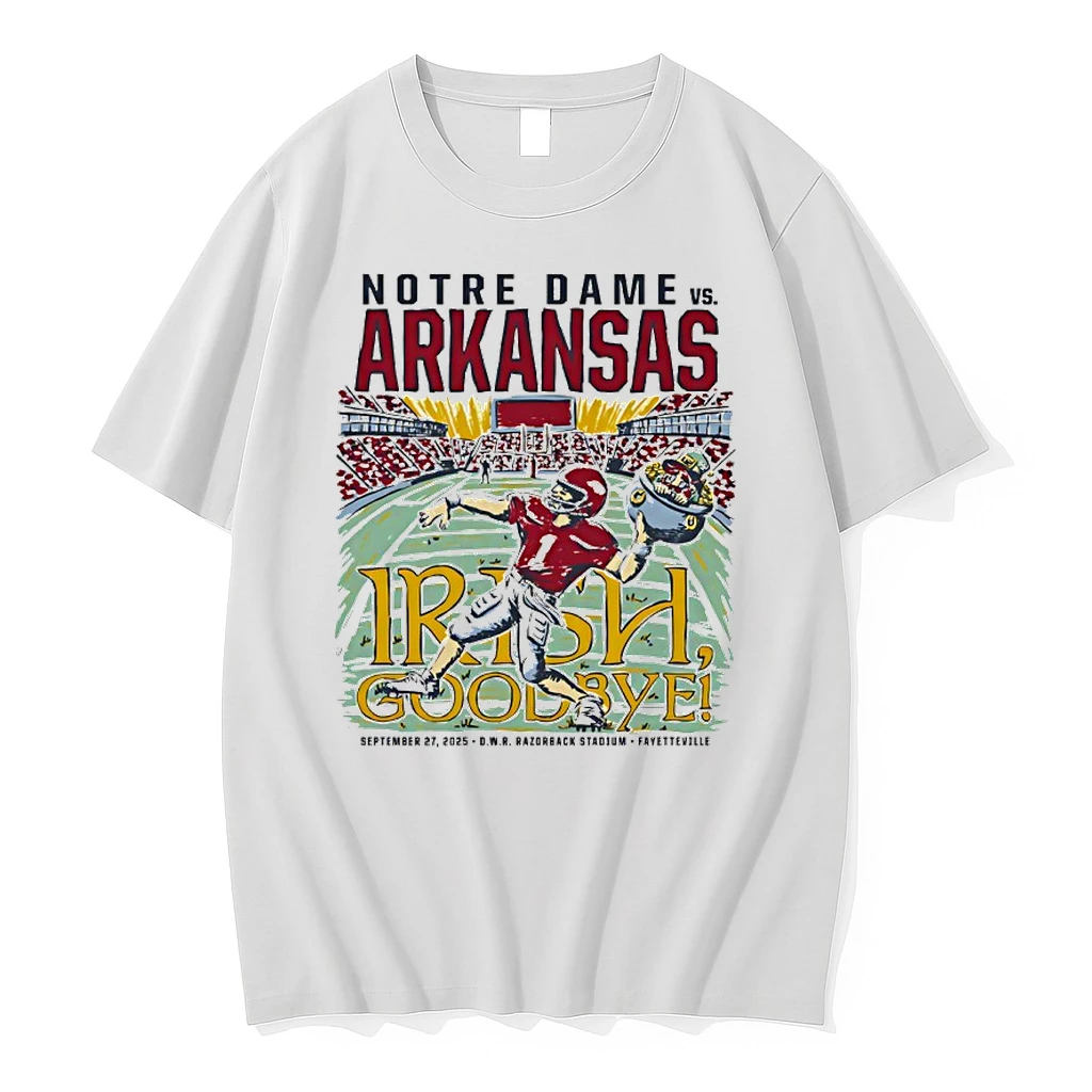 Arkansas Vs Notre Dame Game Day 2025 Paint Shirts
