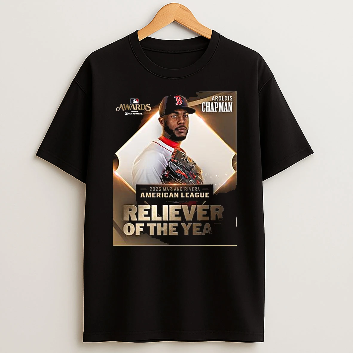 Aroldis Chapman 2025 Al Reliever Of The Year Shirts